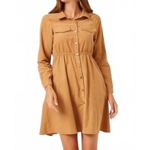 NEW HAYDEN LA autumn sunrise dress in brown